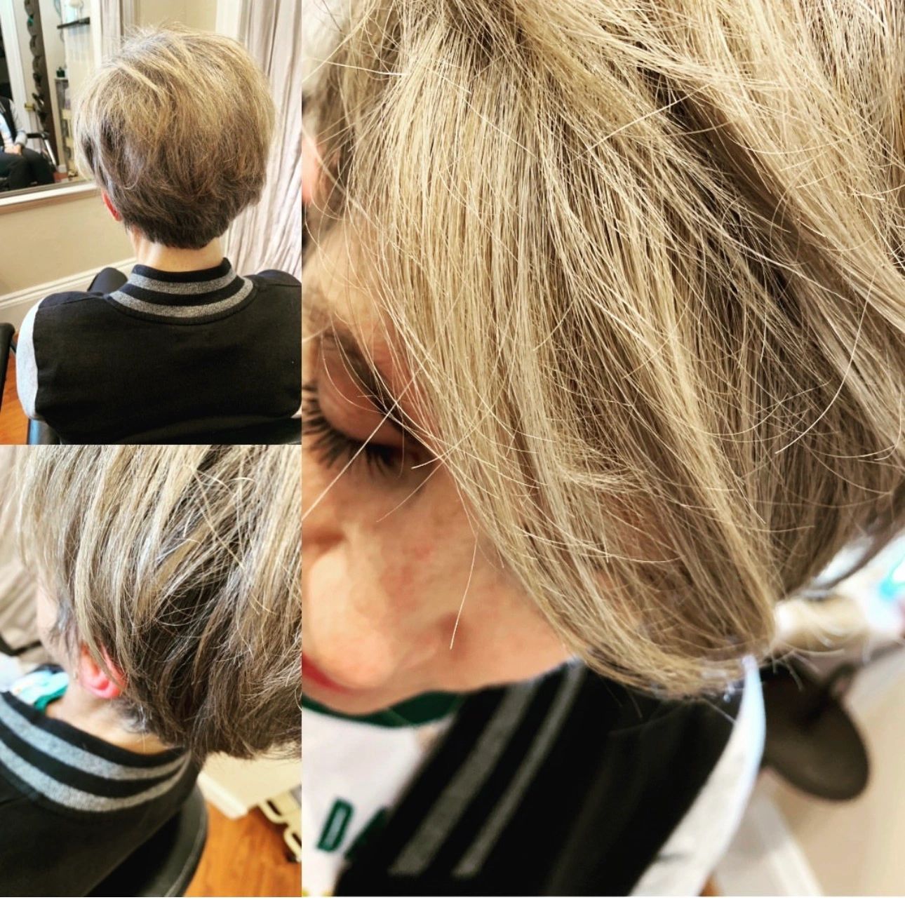 Short layered haircut